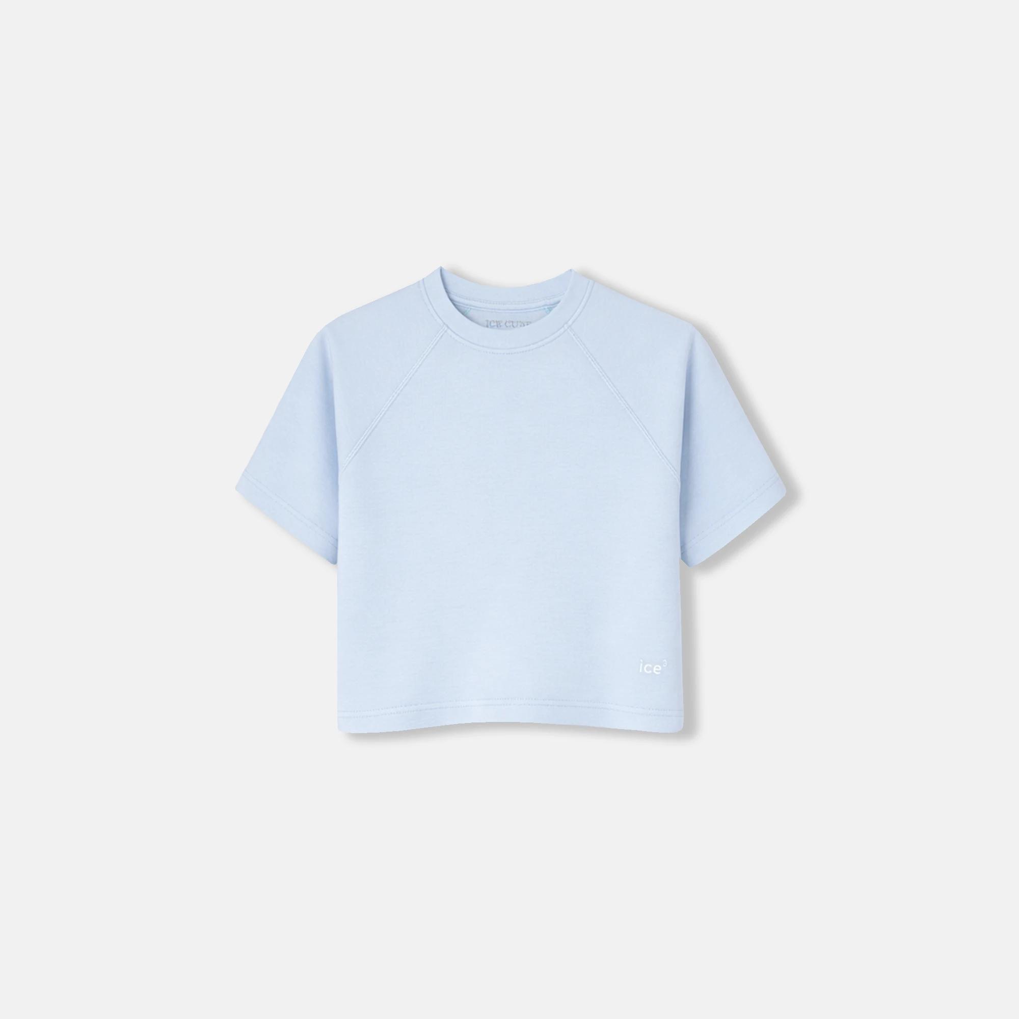 تيشيرت قطني مربع الشكل بأكمام راجلان للبنات Thumbnail 1