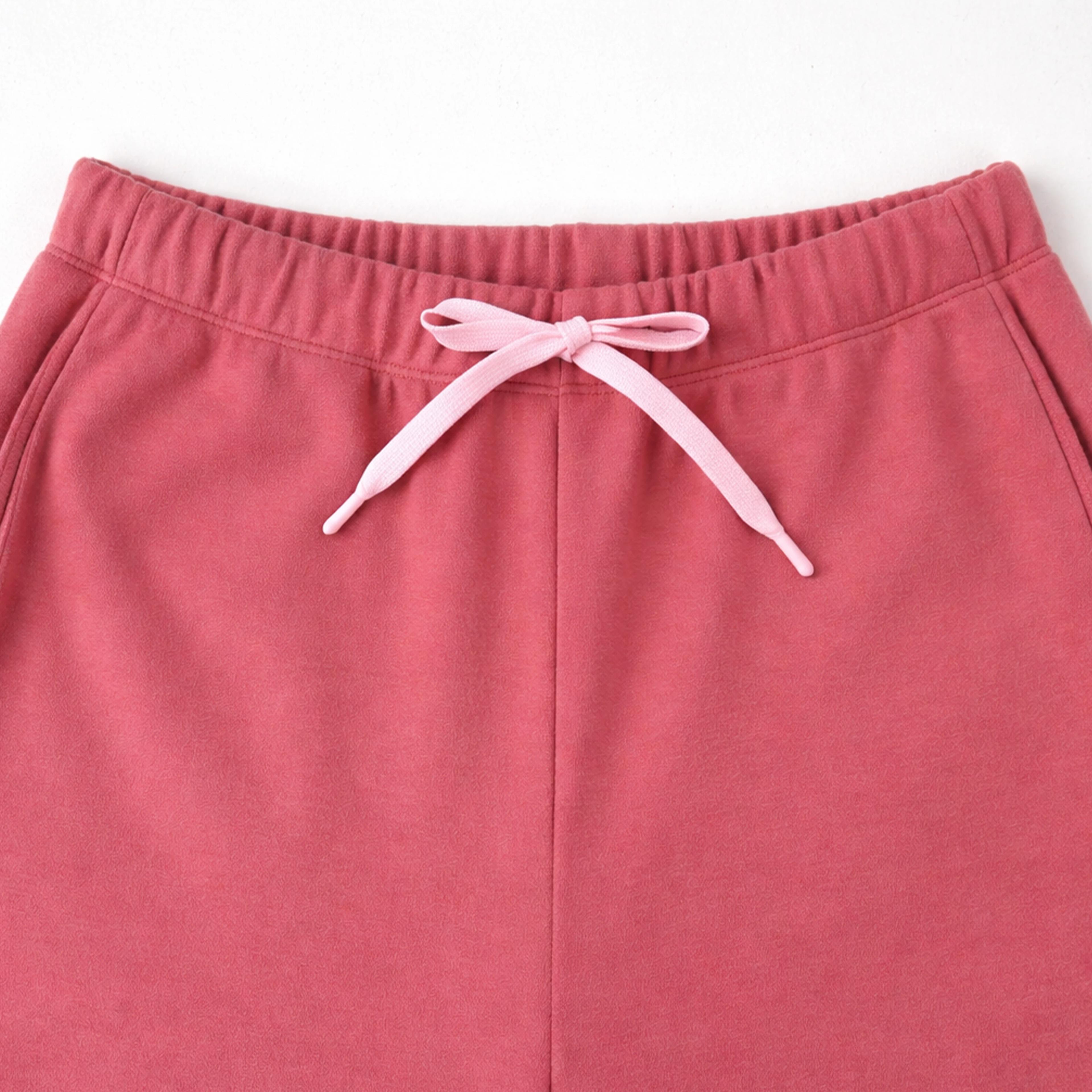 بنطال رياضي واسع الساقين بخصر عالٍ مزود برباط Thumbnail 2