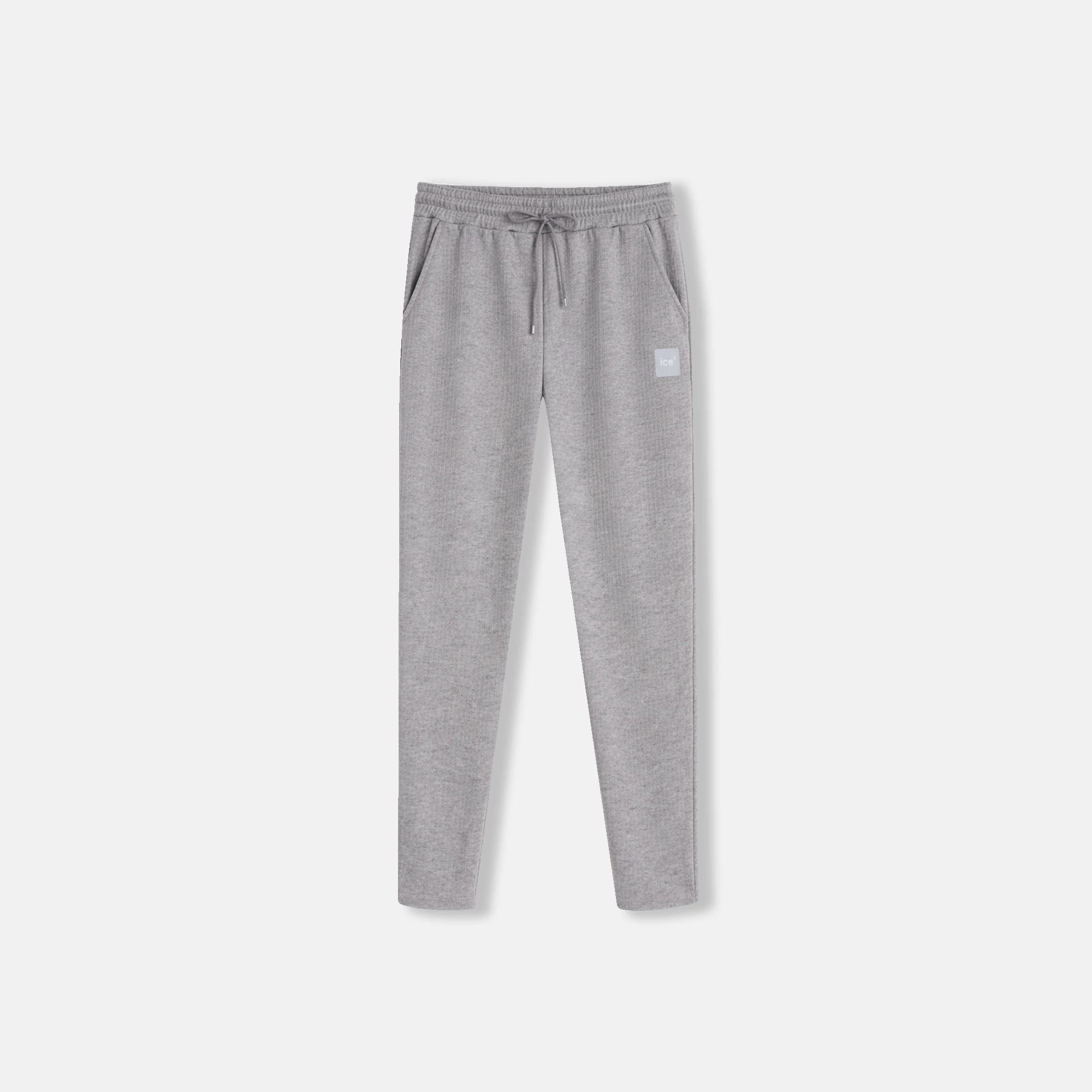 بنطلون رجالي ضيق بقصة مستقيمة مع خصر برباط alternative product image