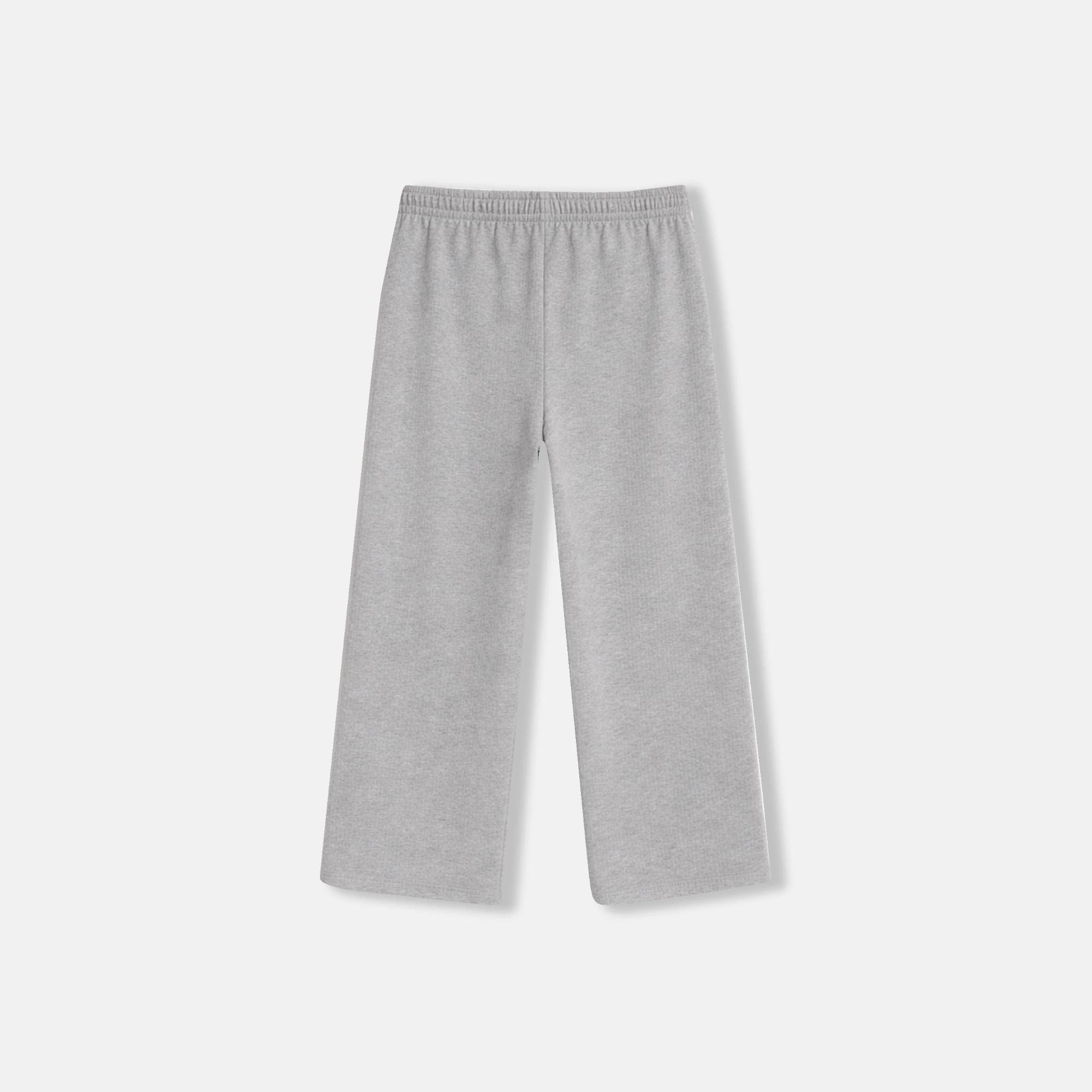 بنطلون رياضي نسائي واسع الساقين بخصر عالٍ Thumbnail 3