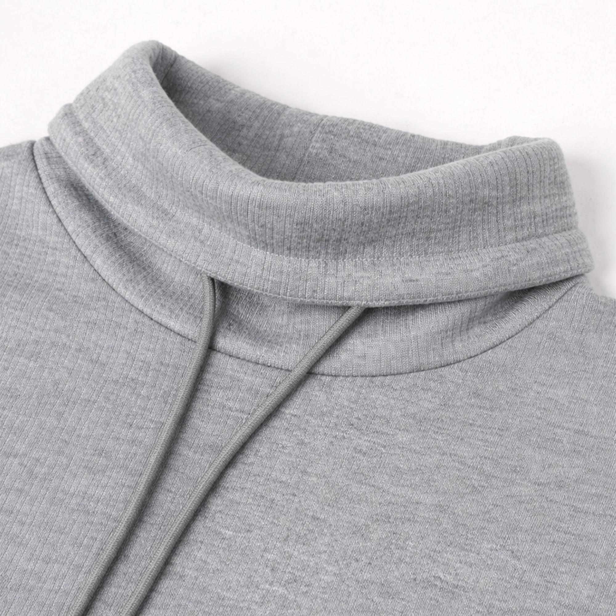 سويت شيرت نسائي برباط وياقة عالية Thumbnail 2