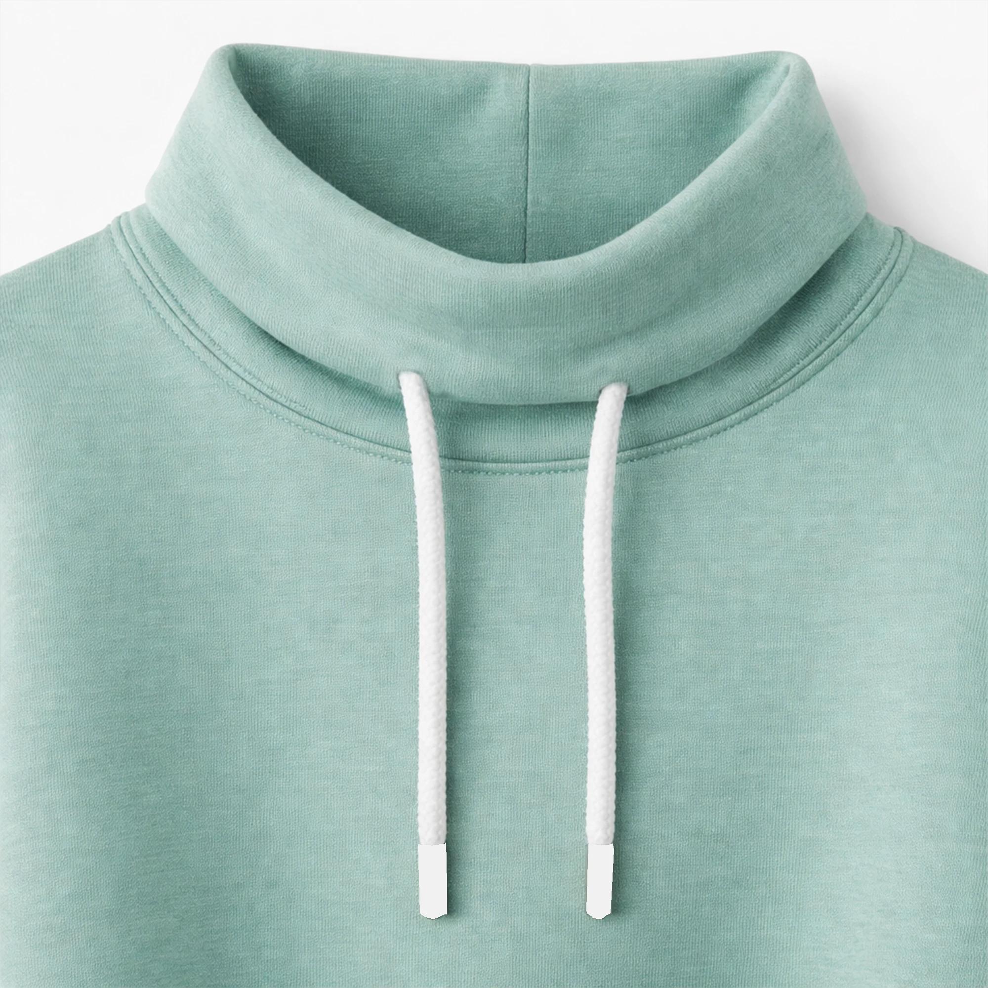 كنزة نسائية واسعة برباط عند الرقبة Thumbnail 2