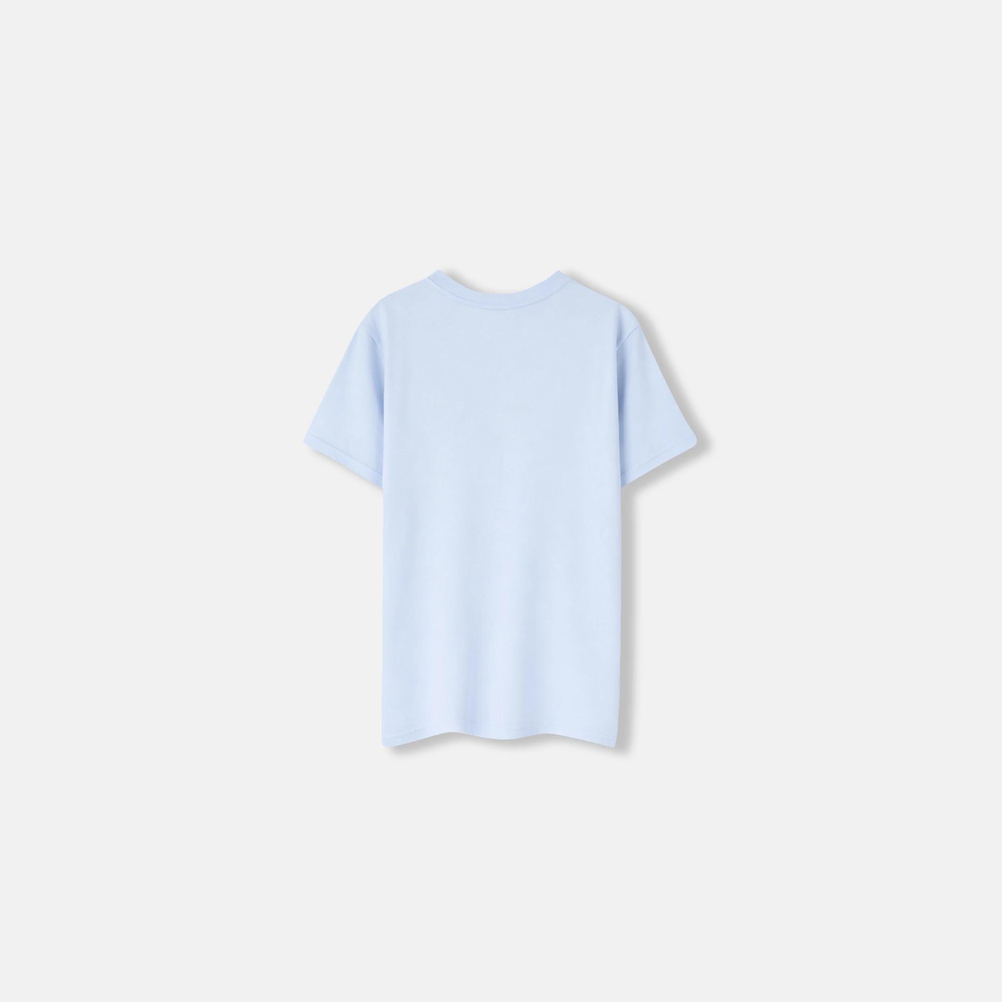 Women's short-sleeved stretch cotton t-shirt media preview 3