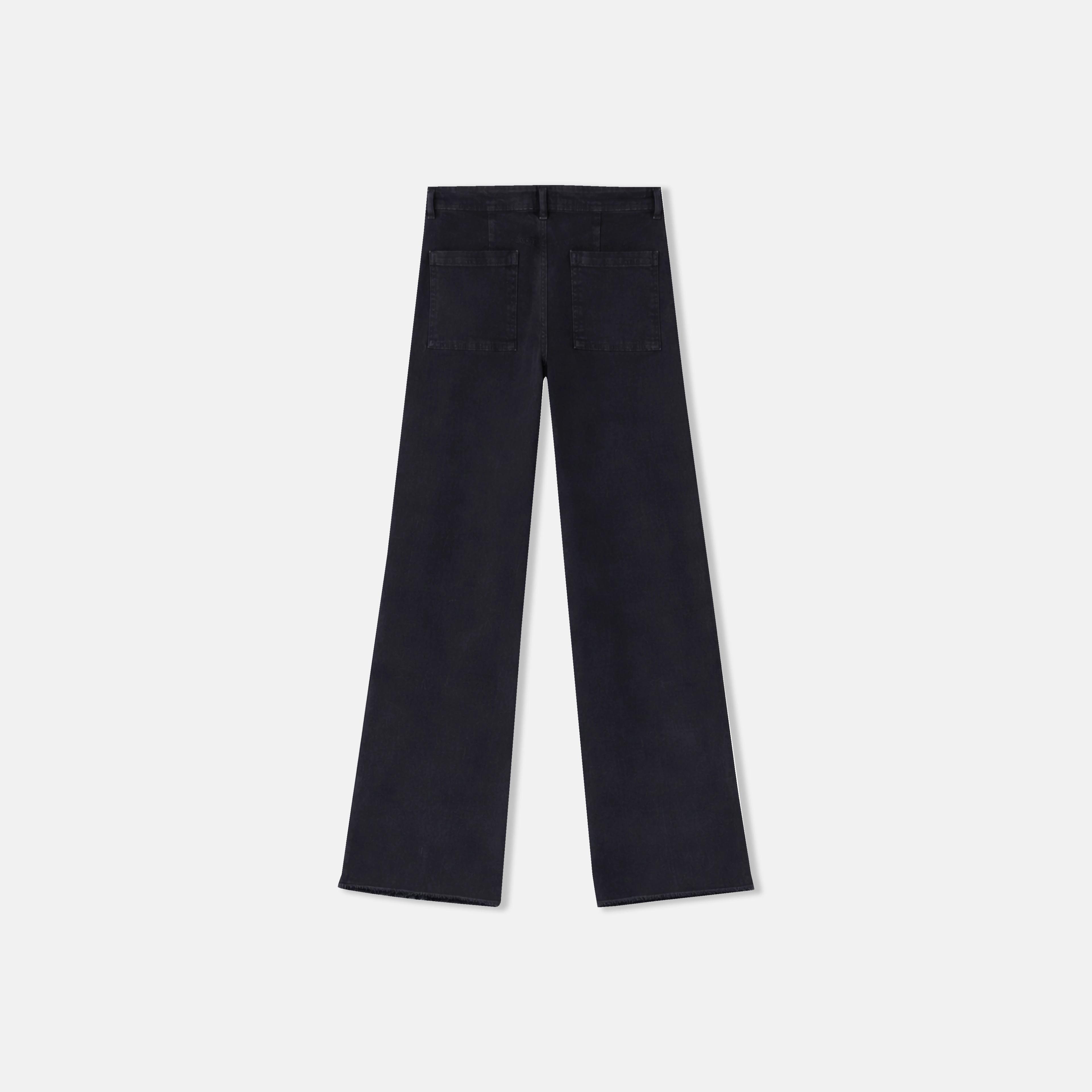 بنطلون نسائي طويل واسع الساقين Thumbnail 3