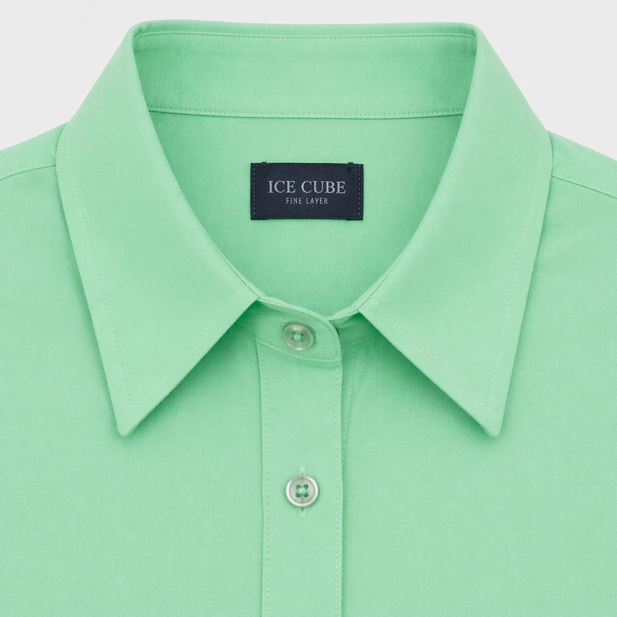 قميص نسائي بأكمام طويلة وأزرار أمامية - مزيج ناعم media preview 2