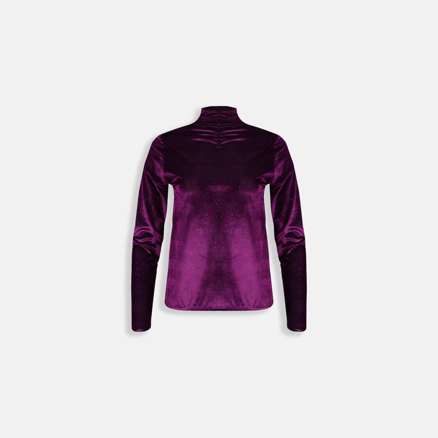 بلوزه نسائي بقماشة لامعه alternative product image