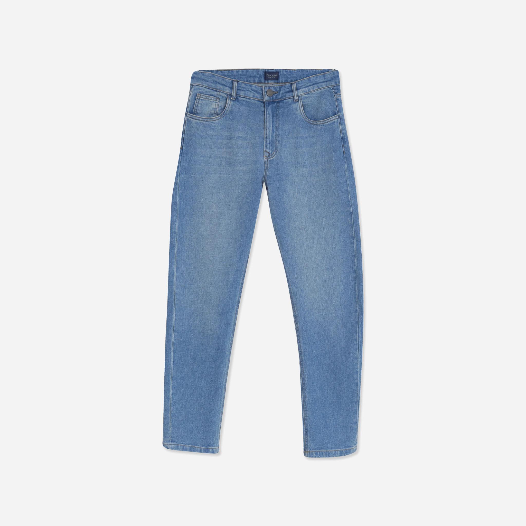 بنطلون جينز رجالي متوسط ​​وغامق اللون product image