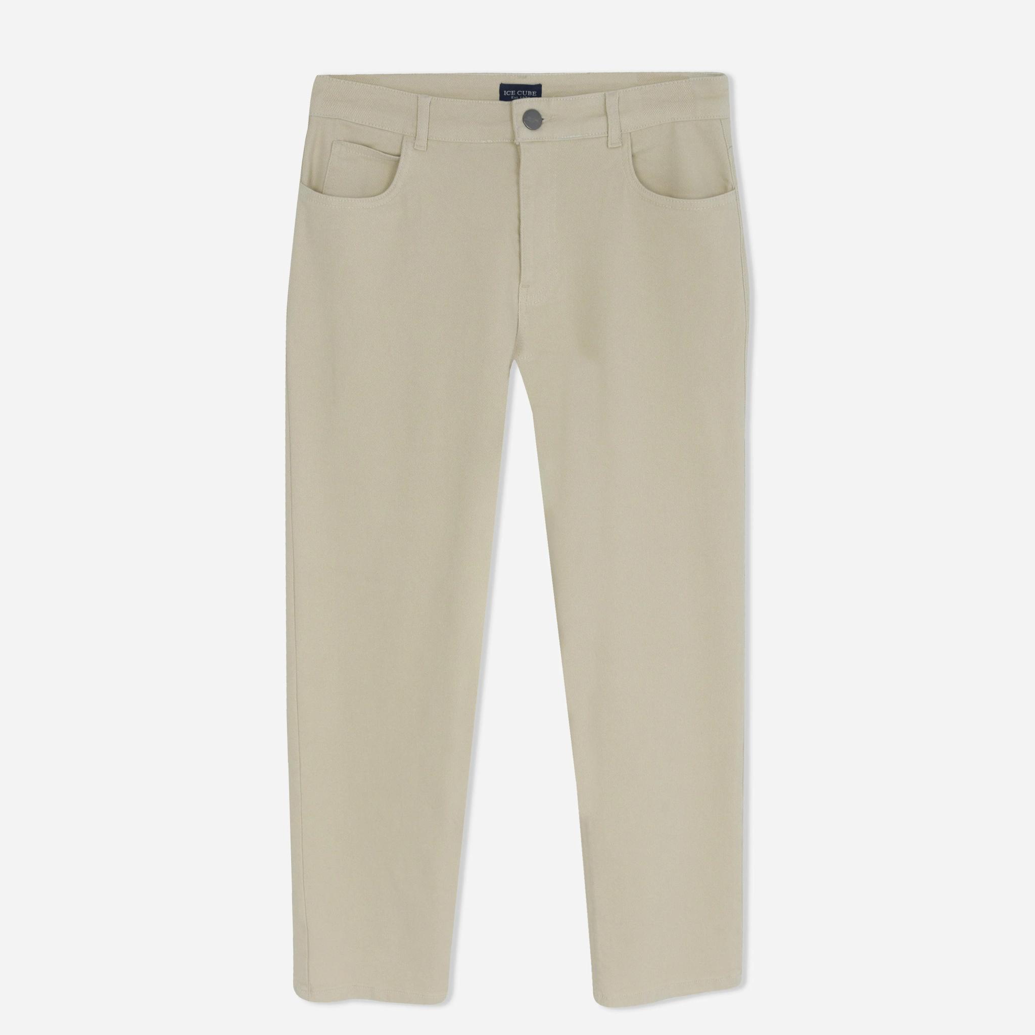بنطلون رجالي كلاسيكي مسطح من الأمام product image