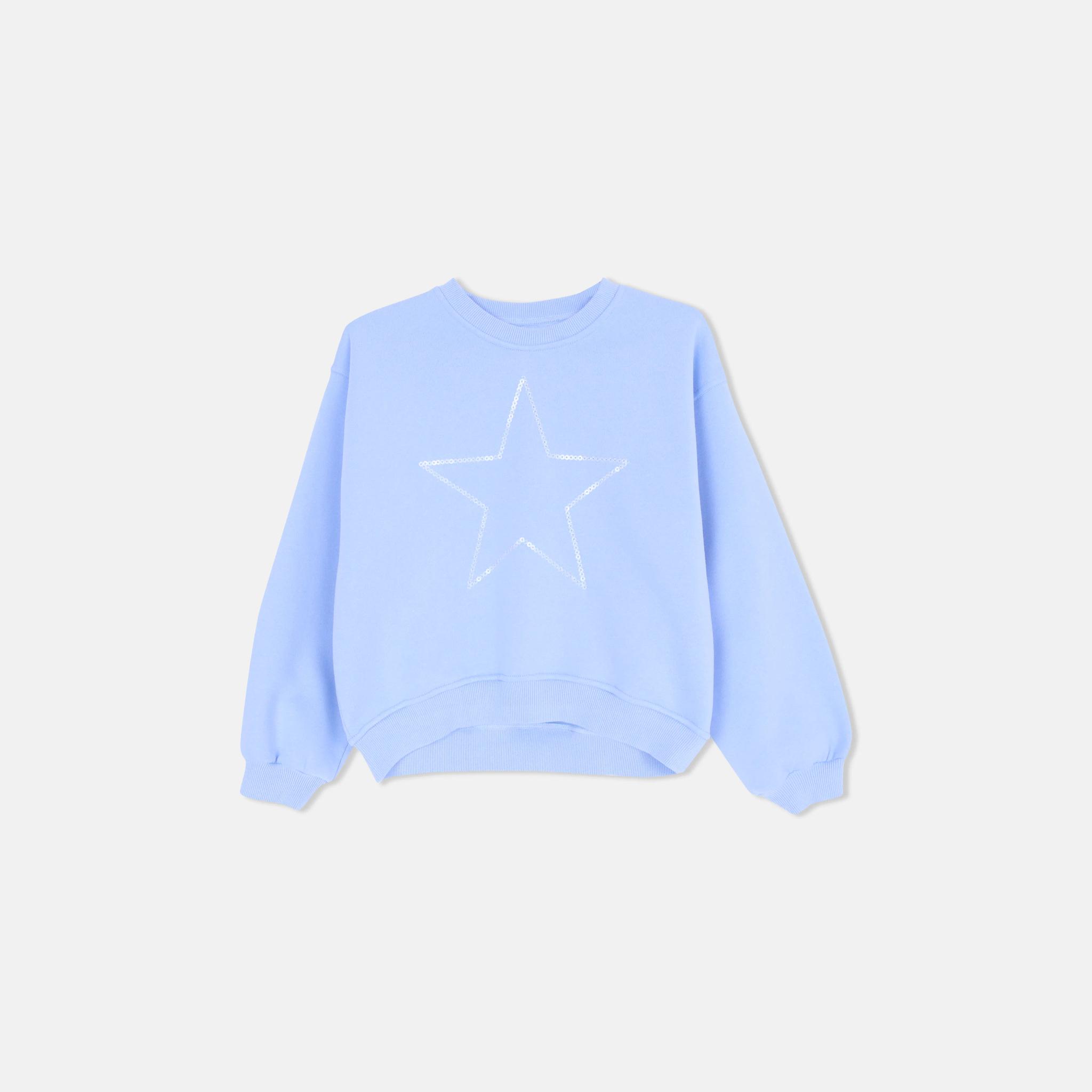 سويت شيرت بطبعة جرافيكية للبنات product image