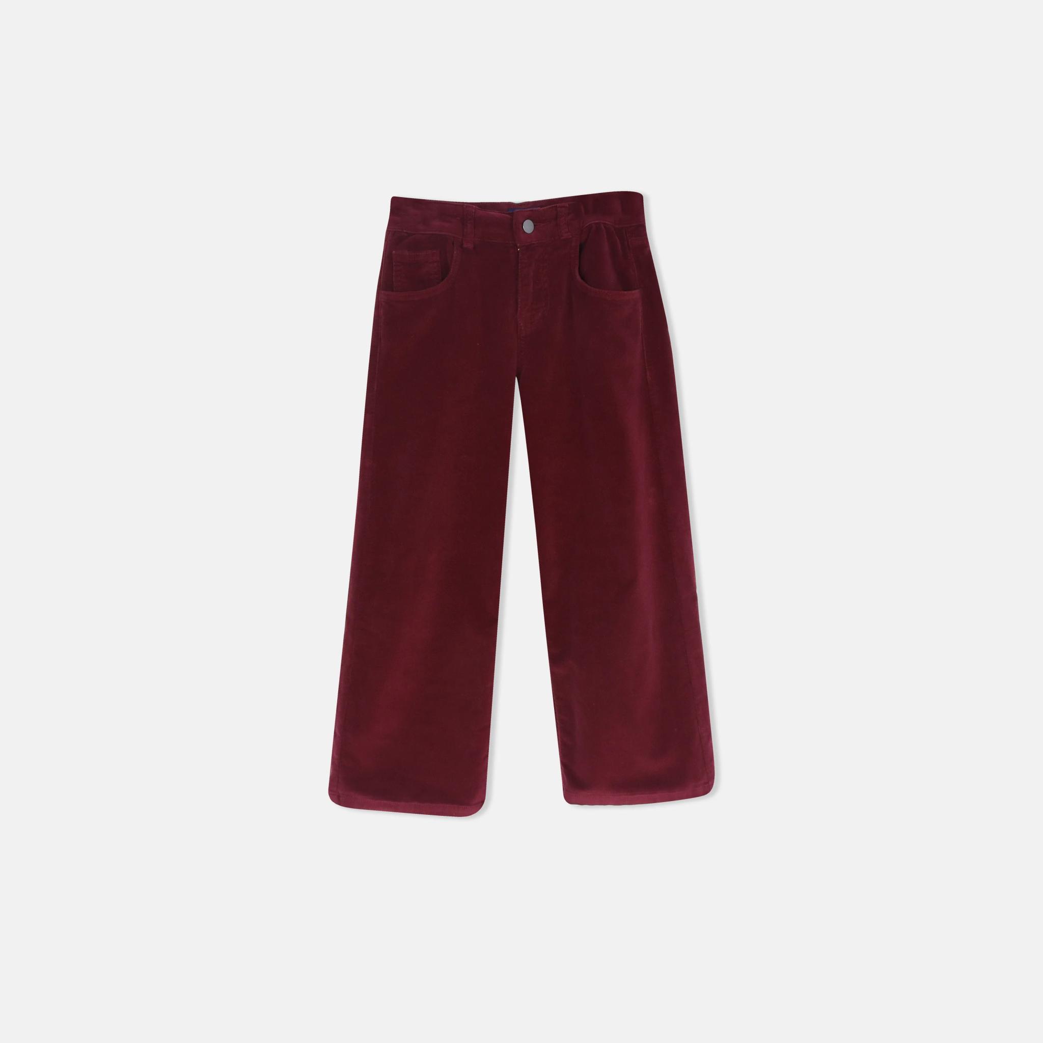 بنطلون مخملي عالي الخصر للبنات product image