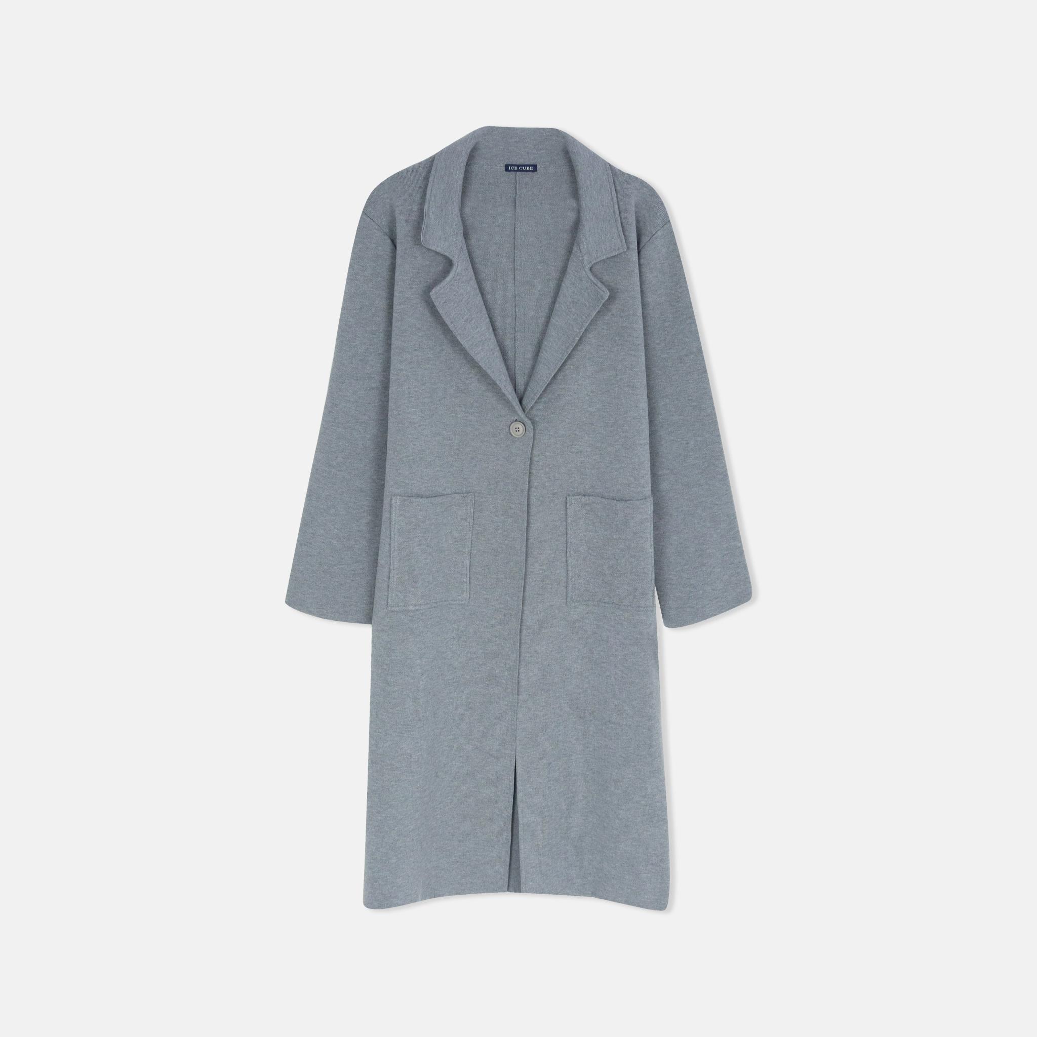 معطف نسائي طويل محبوك بياقة مفتوحة product image