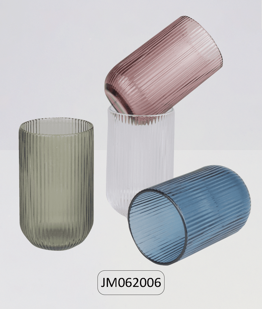 كوب زجاج عالي بلون سادة product image