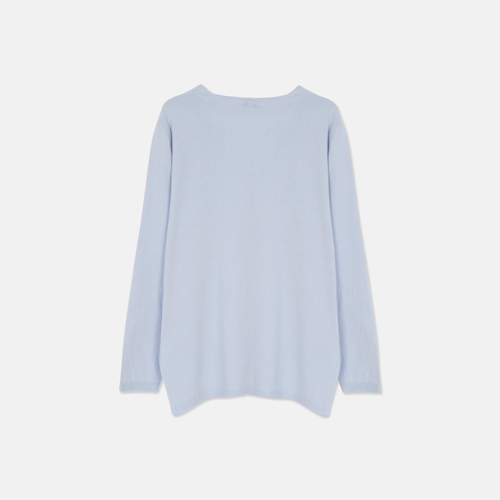 سويتر ناعمة محبوكة برقبة على شكل حرف V media preview 4