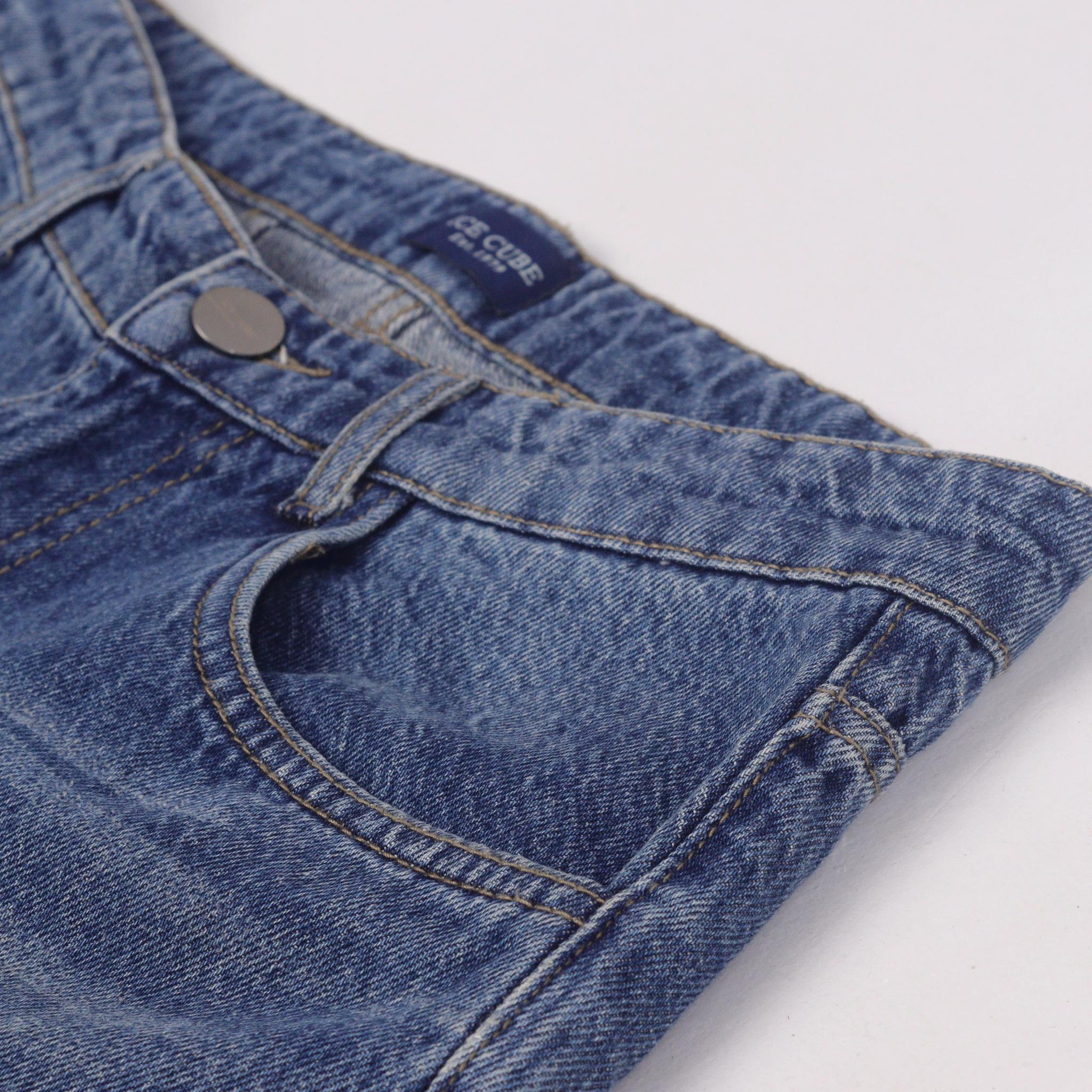 بنطلون جينز رجالي ذو ساق مستقيمة media preview 2