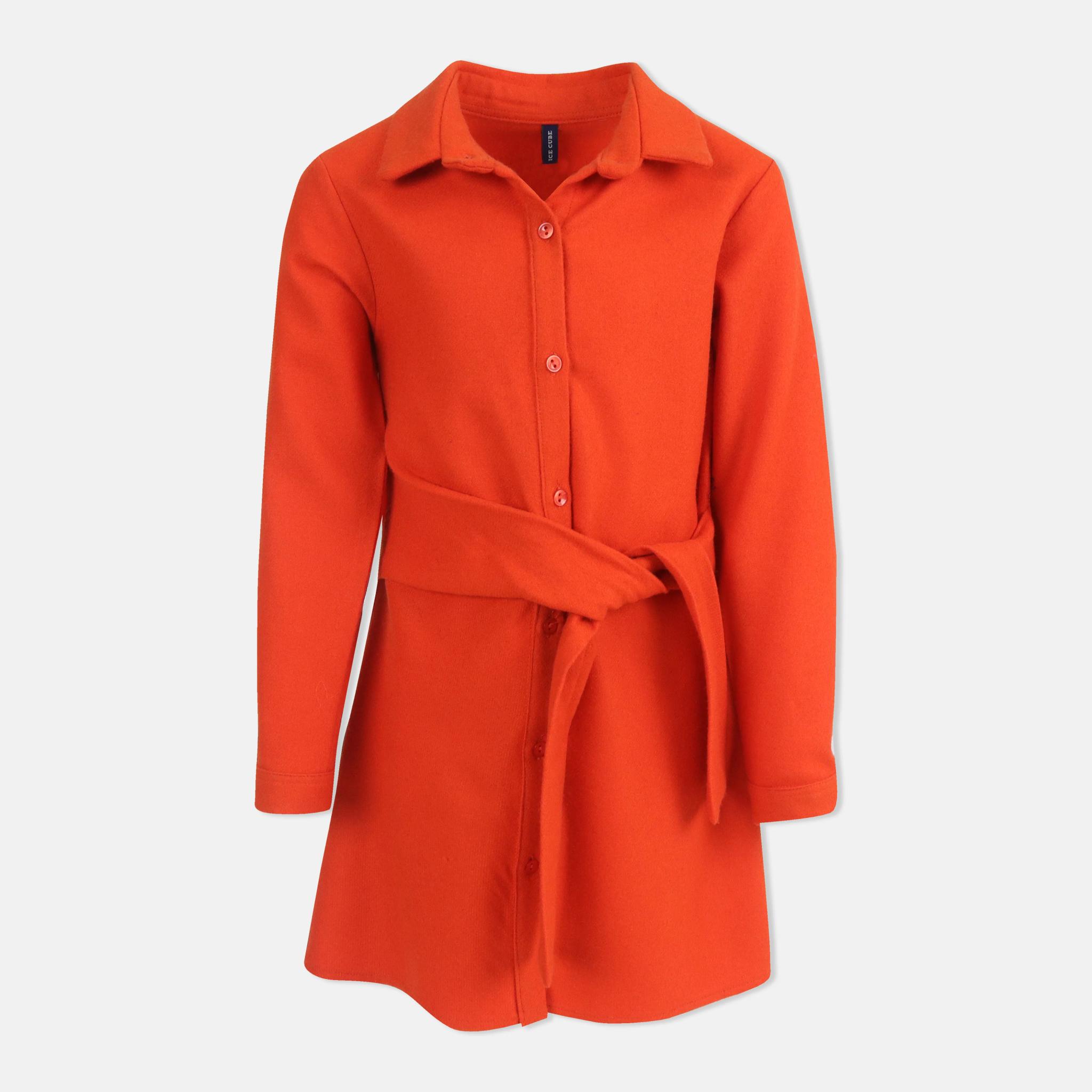 فستان قميص بحزام للبنات alternative product image