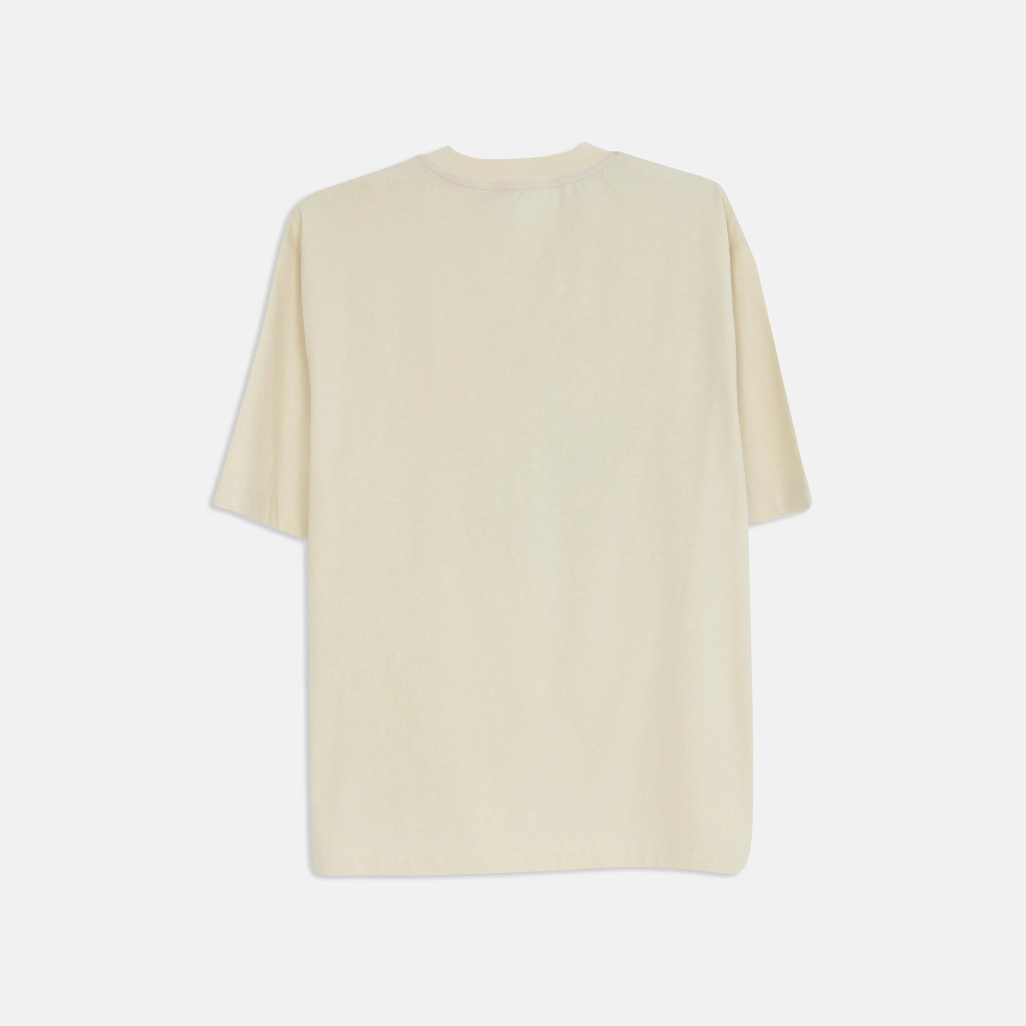 تي شيرت رجالي بطبعة جرافيكية وشعار media preview 4