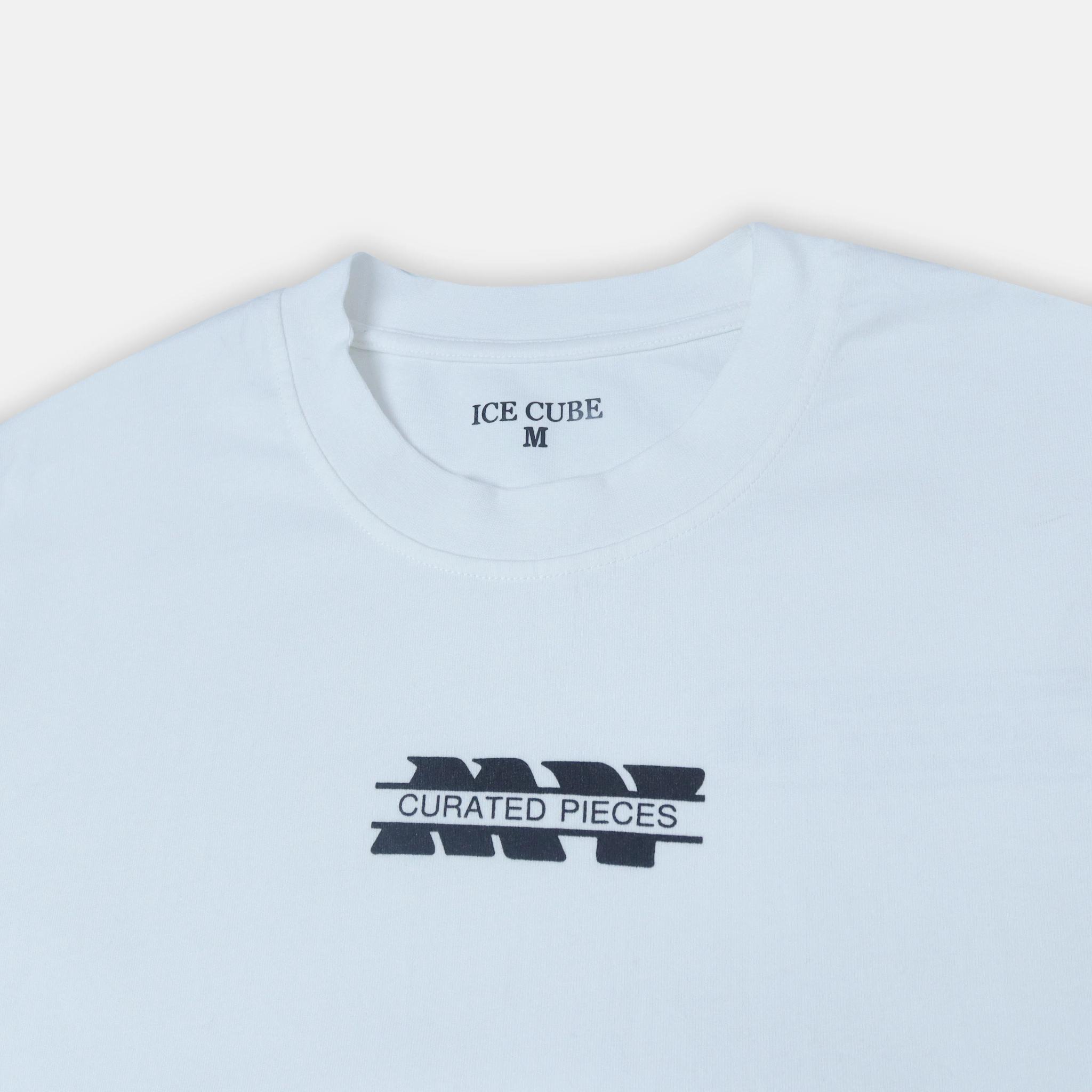 تي شيرت رجالي أبيض برسومات جرافيكية media preview 2