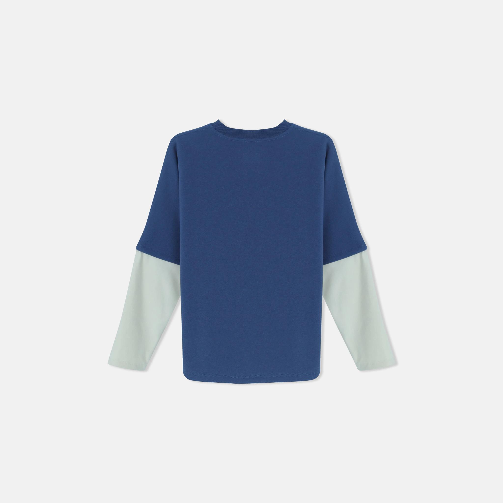 تي شيرت متعدد الطبقات بلونين للأولاد media preview 3