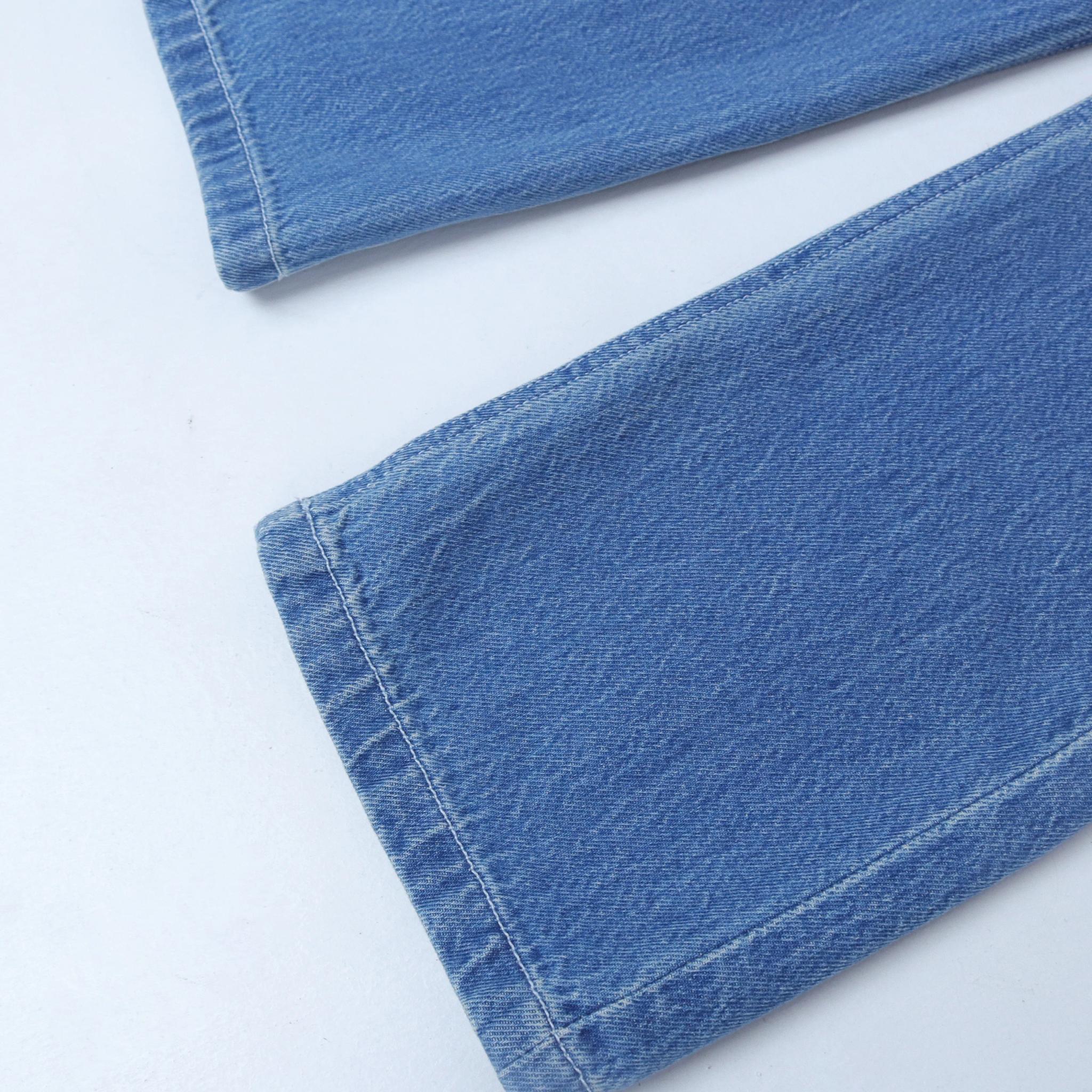 بنطلون جينز واسع الساق بتصميم كلاسيكي للفتيات media preview 3