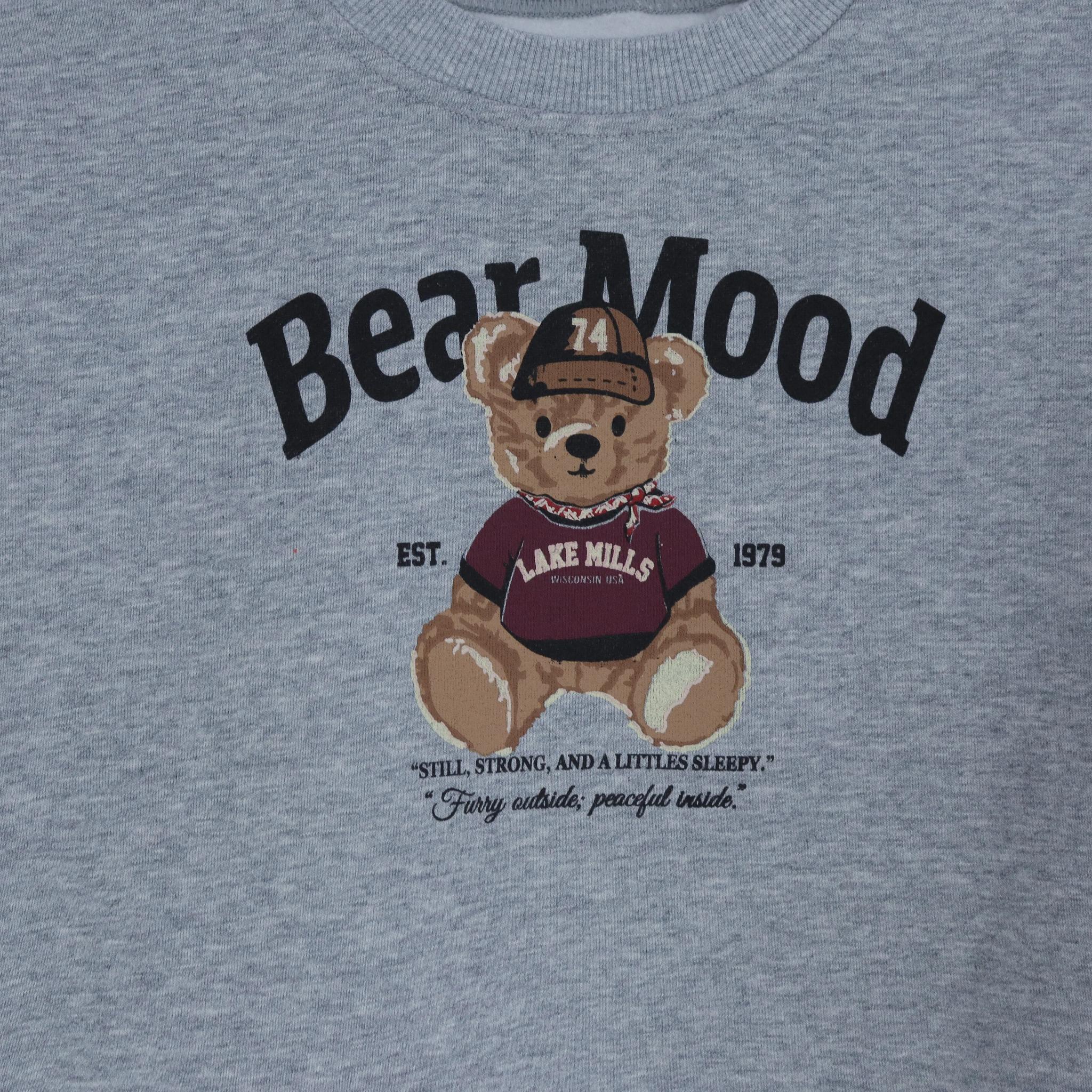 سترة جرافيكية برقبة دائرية، ملابس كاجوال للبنات media preview 3