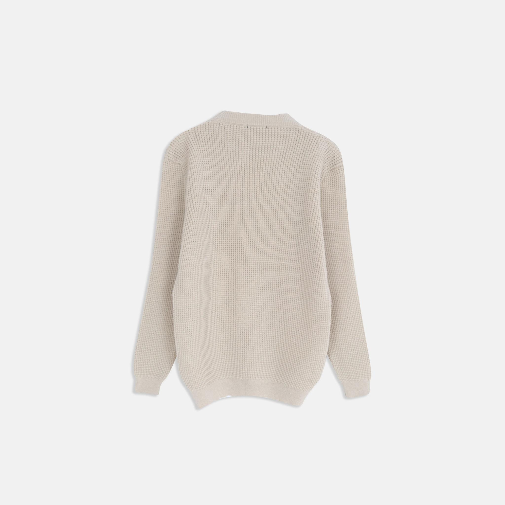 سترة محبوكة من مزيج الأكريليك والصوف للأولاد media preview 3