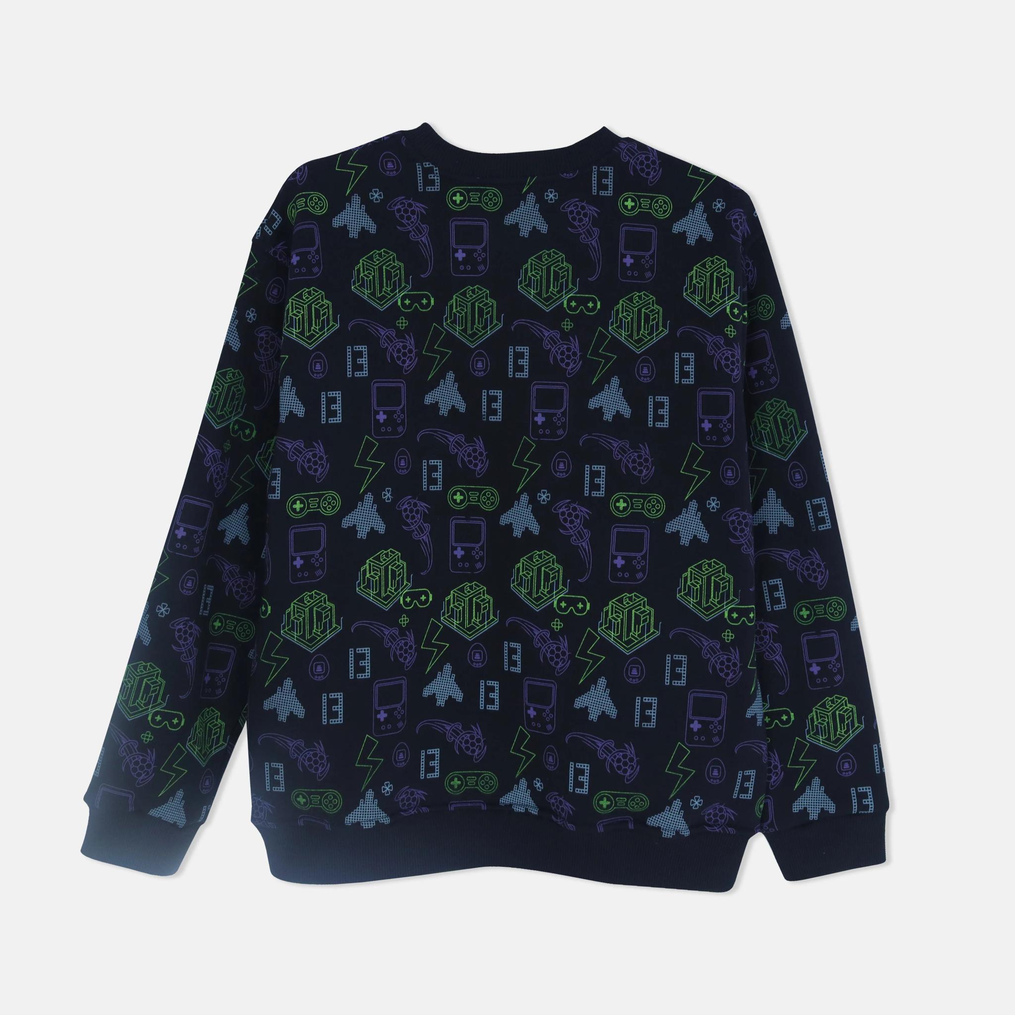 سويت شيرت بطابع الألعاب للأولاد media preview 3