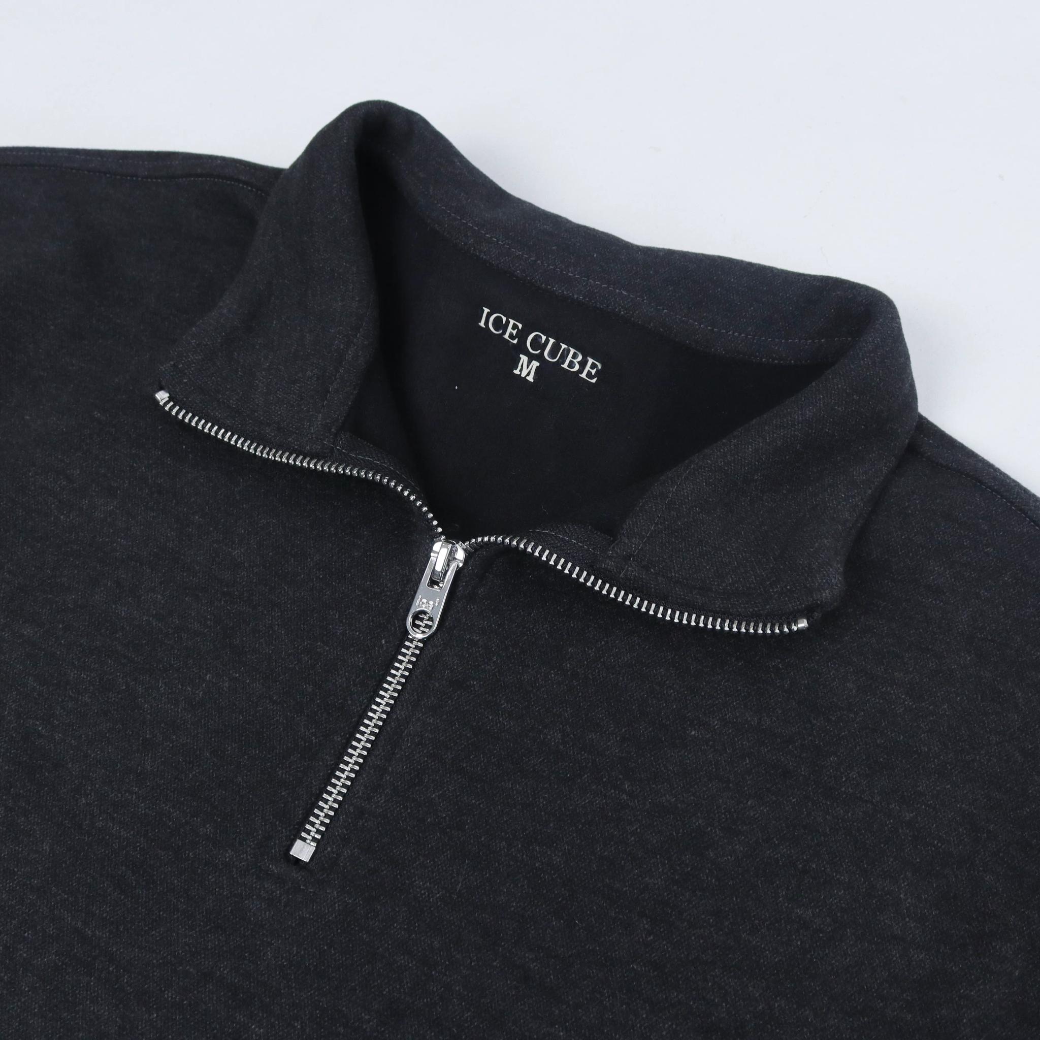 هودي رجالي رمادي بنص سحاب media preview 2