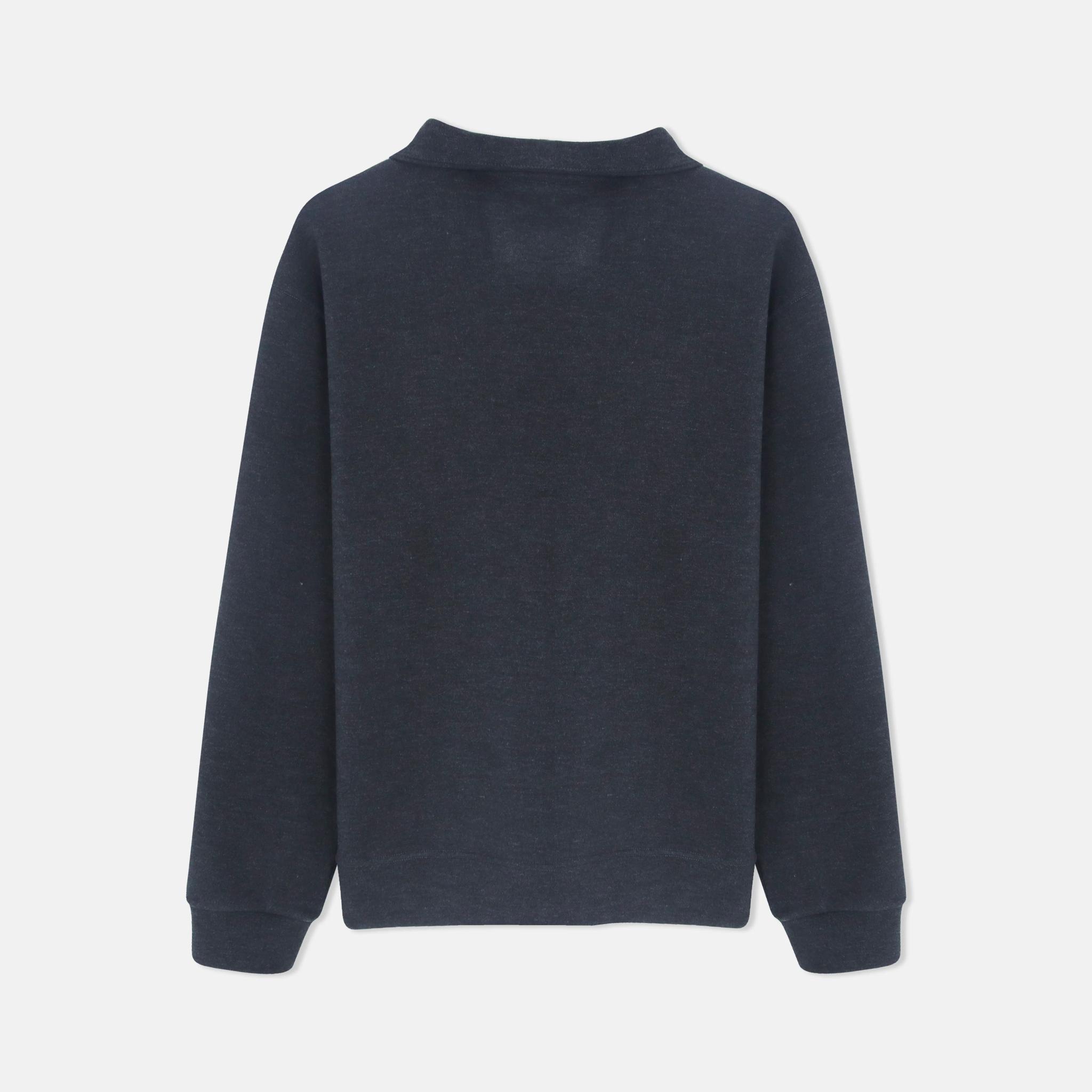 هودي رجالي رمادي بنص سحاب media preview 3