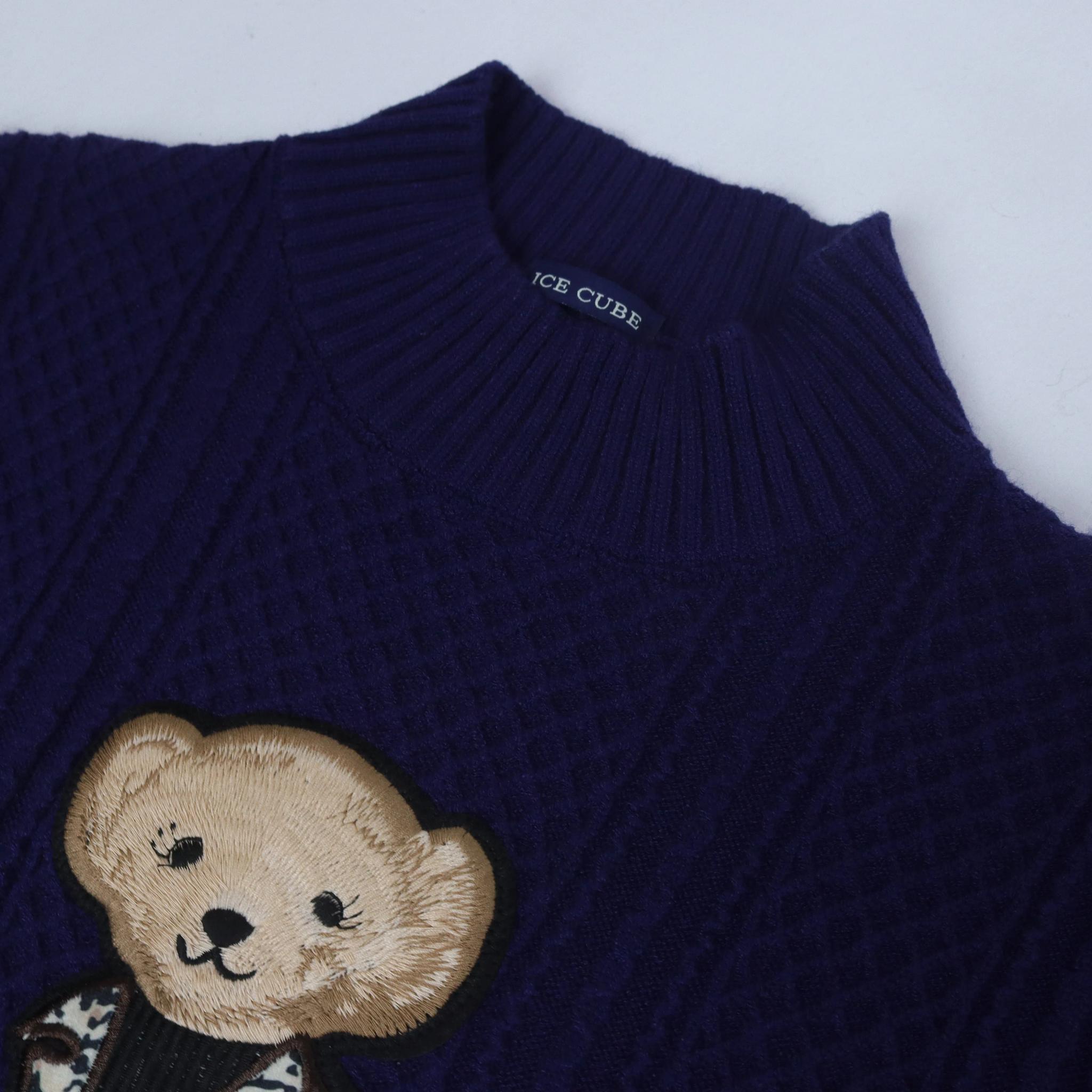 سترة نسائية محبوكة بتصميم دب media preview 2