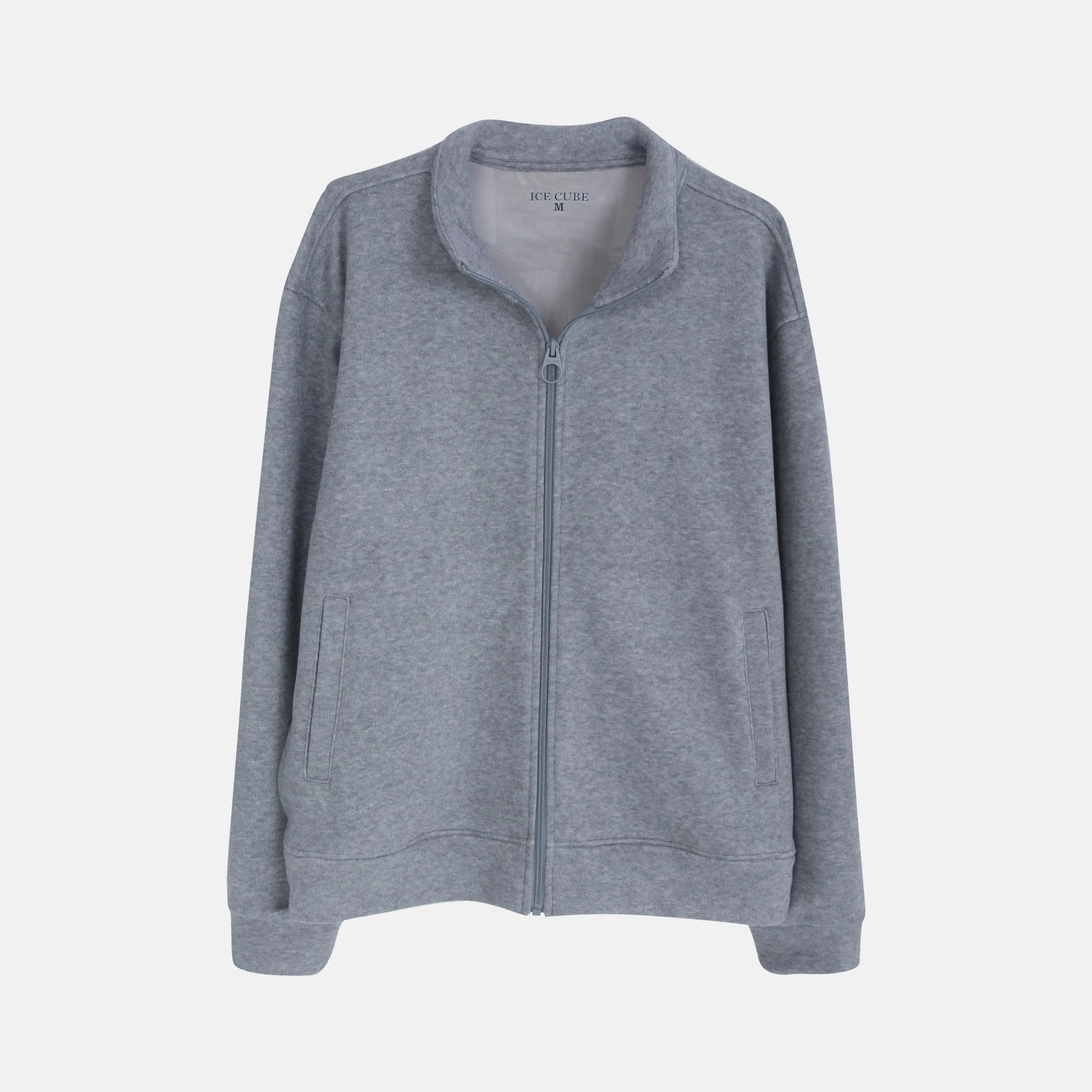 جاكيت رجالي كاجوال بسحاب كامل وياقة قائمة alternative product image