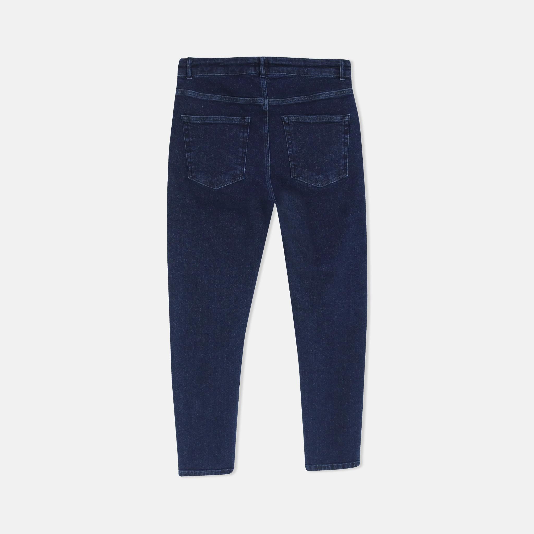 بنطلون جينز رجالي ضيق مطاطي media preview 3