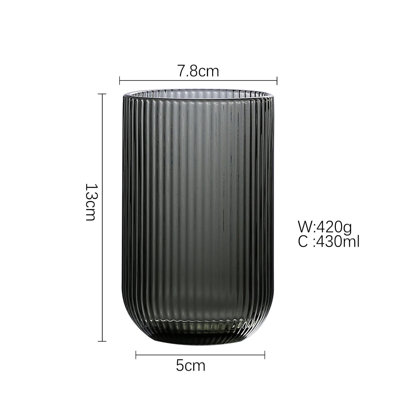 كوب زجاج عالي بلون سادة alternative product image