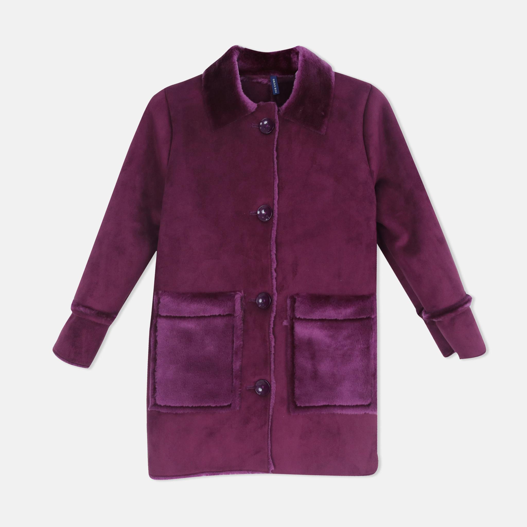 معطف فرو كلاسيكي للبنات product image