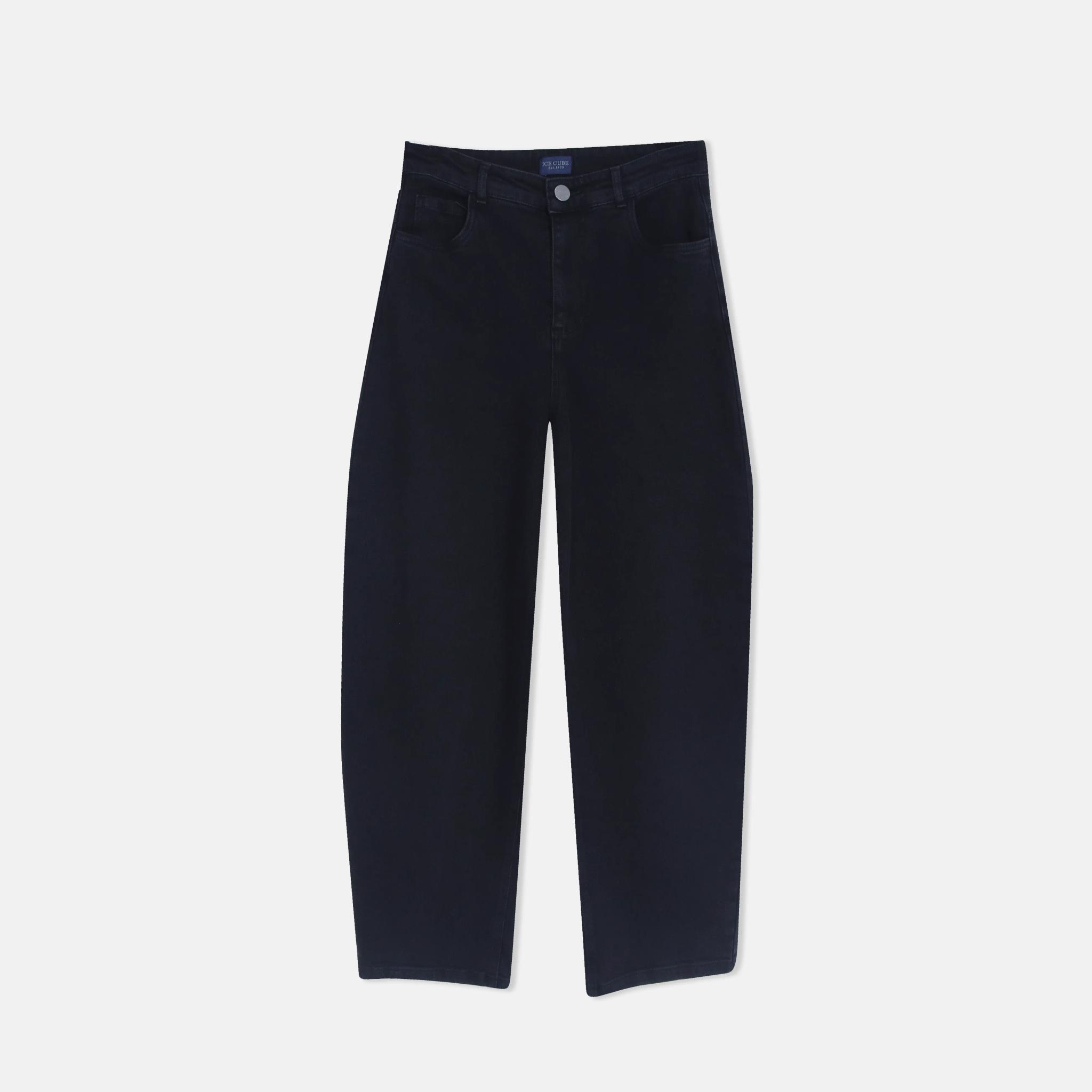 بنطلون جينز نسائي ضيق بلون داكن product image