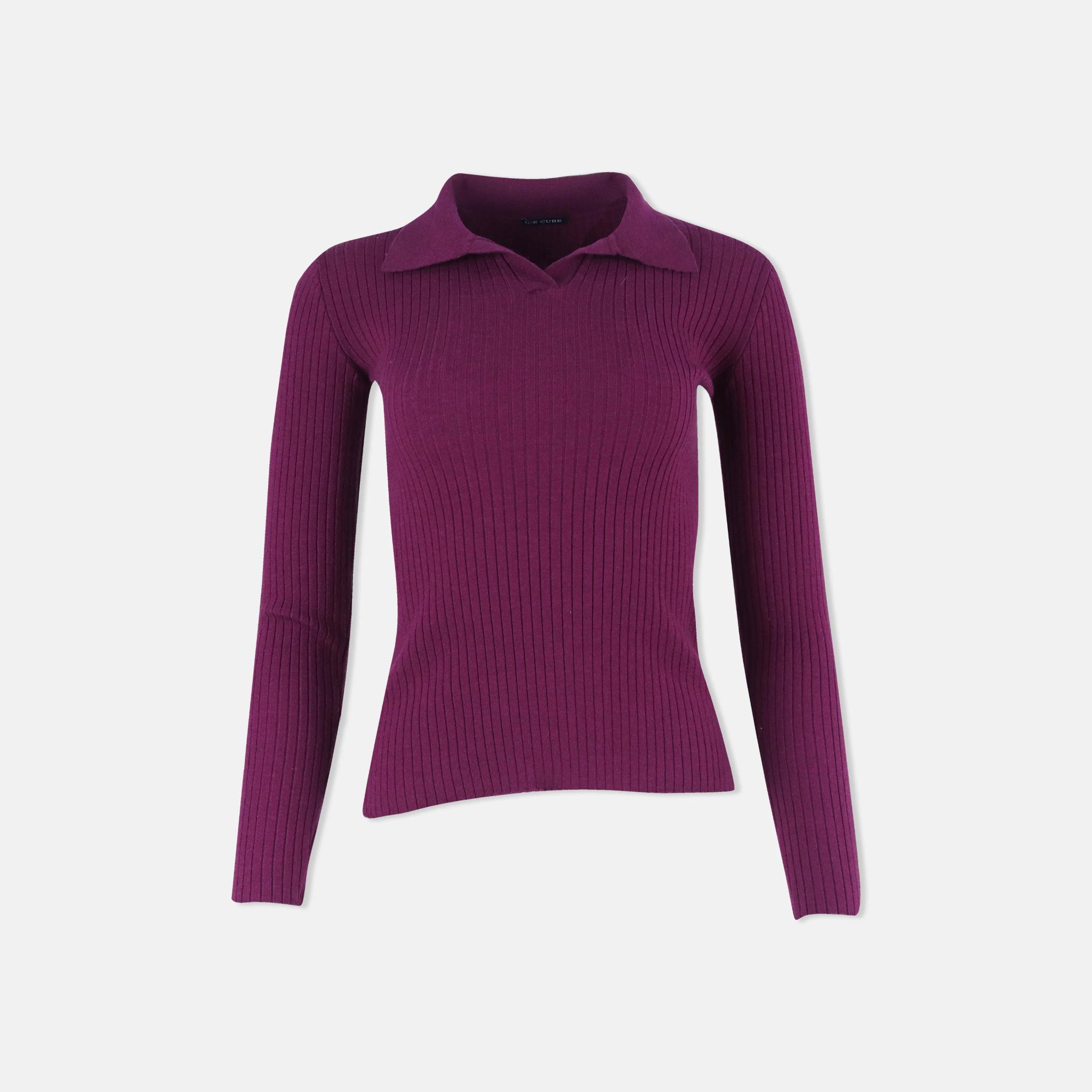 سترة بولو محبوكة سادة product image