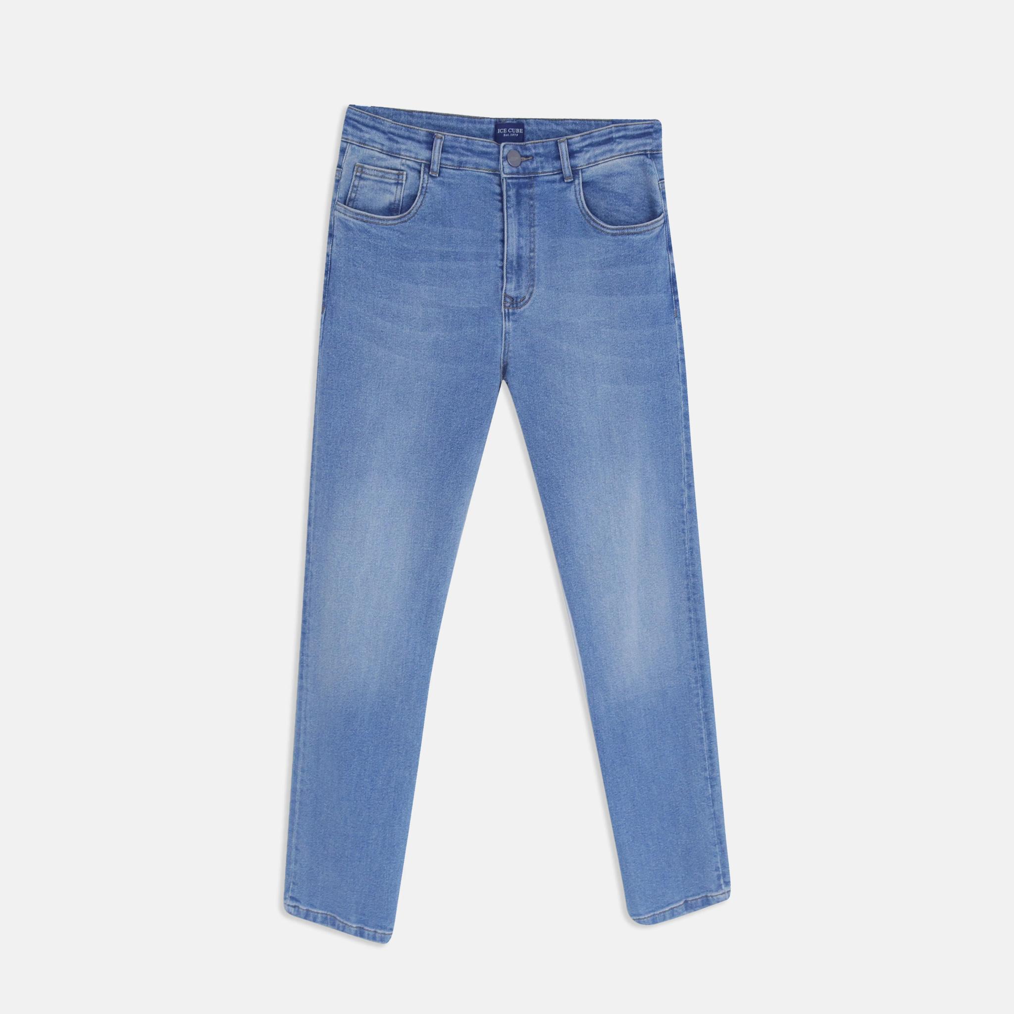 بنطال جينز ضيق ومقصور product image