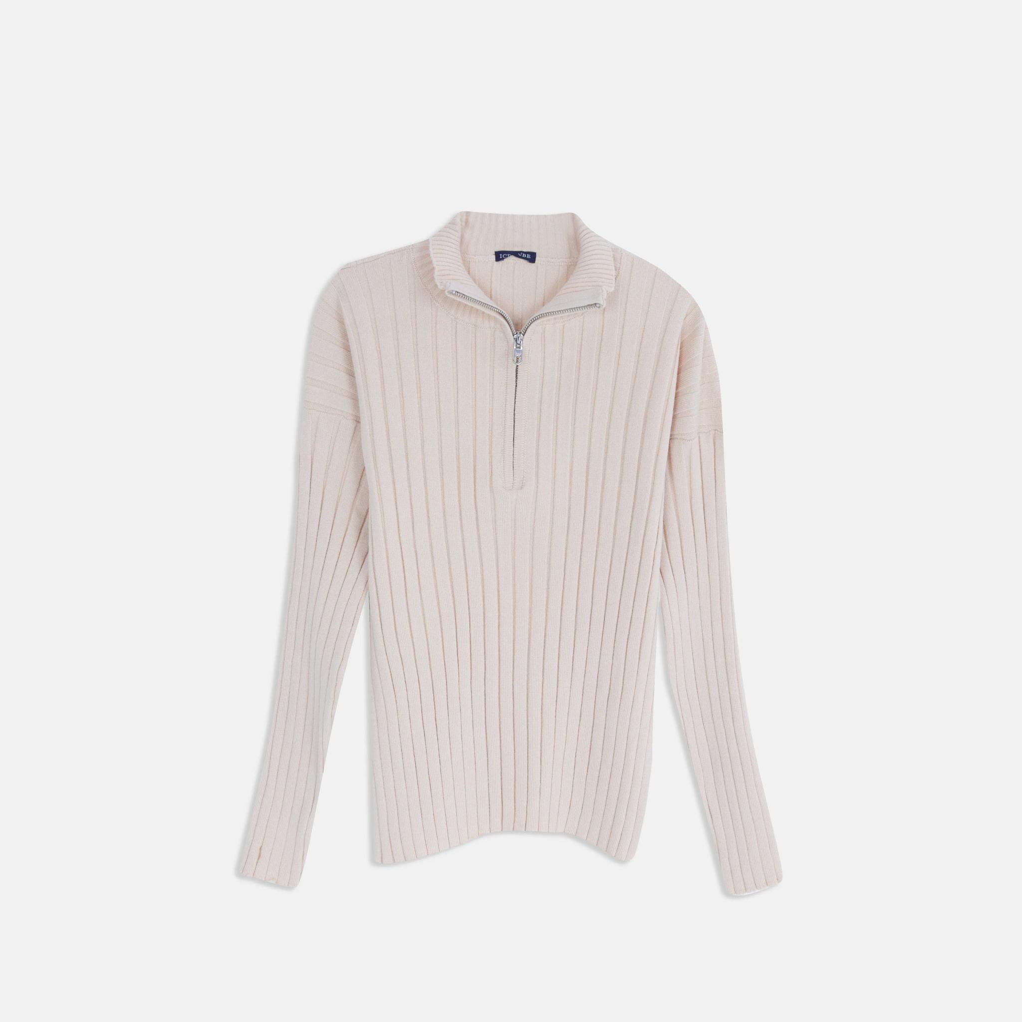 سويت شيرت محبوك بنصف سحاب product image